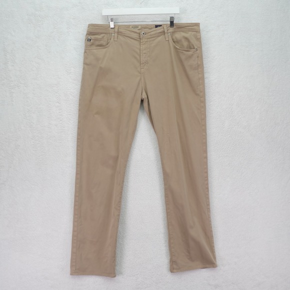 Ag Adriano Goldschmied Other - Adriano Goldschmied The Protege Straight Leg Men's Tan Lightweight Jeans 41 / 35